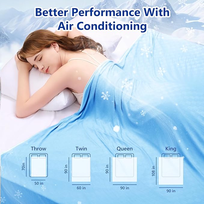 Topcee Cooling Blanket King Size- 90"x108" Summer Cooling Throw Blanket - Image 7