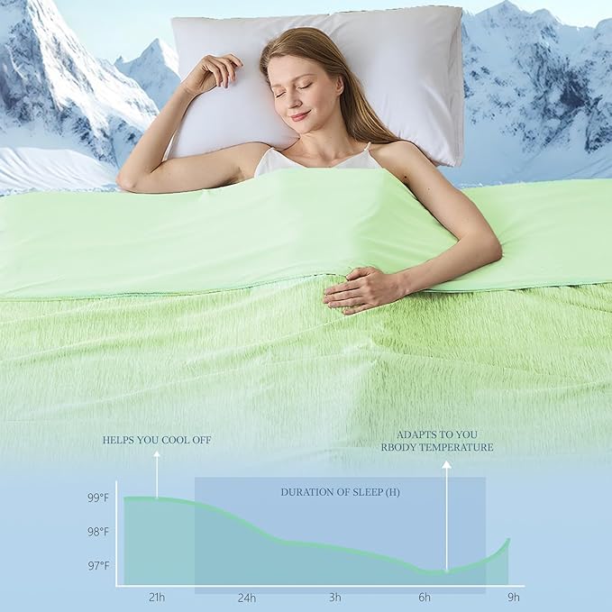 Cooling Blanket Throw Size, Cold Blanket Thin Lightweight Breathable Soft - Image 2