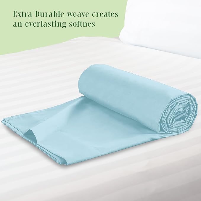 Elegant Comfort Premium Hotel Quality 1-Piece Flat Sheet, Luxury & Softest 1500 - Image 3