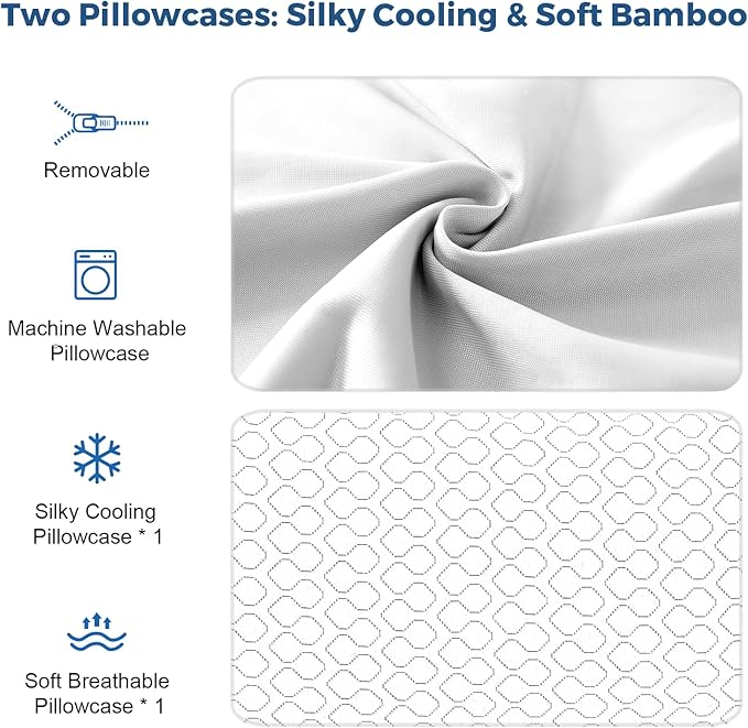 Rainmr Pillow King Size Memory Foam - Image 7