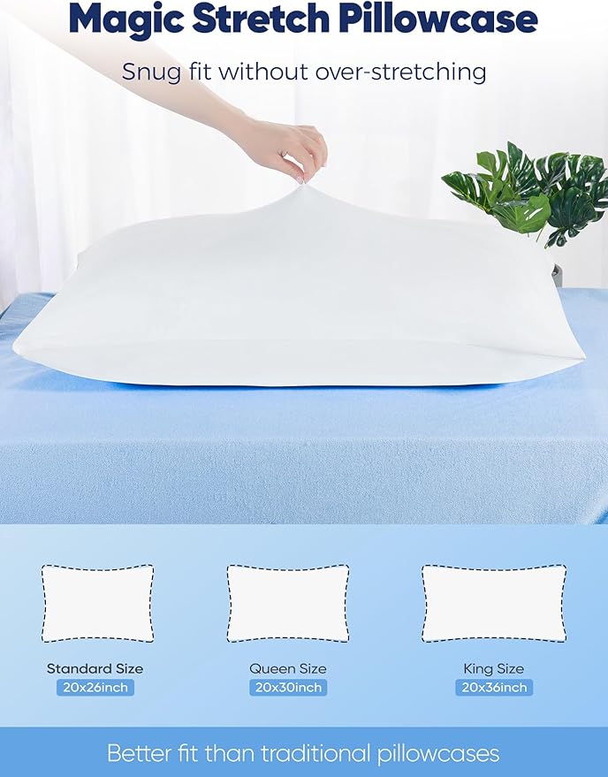 Avolare Cooling Pillow Cases Queen Size Set of 2, Arc-Chill 3.0 Cool Pillowcases - Image 6