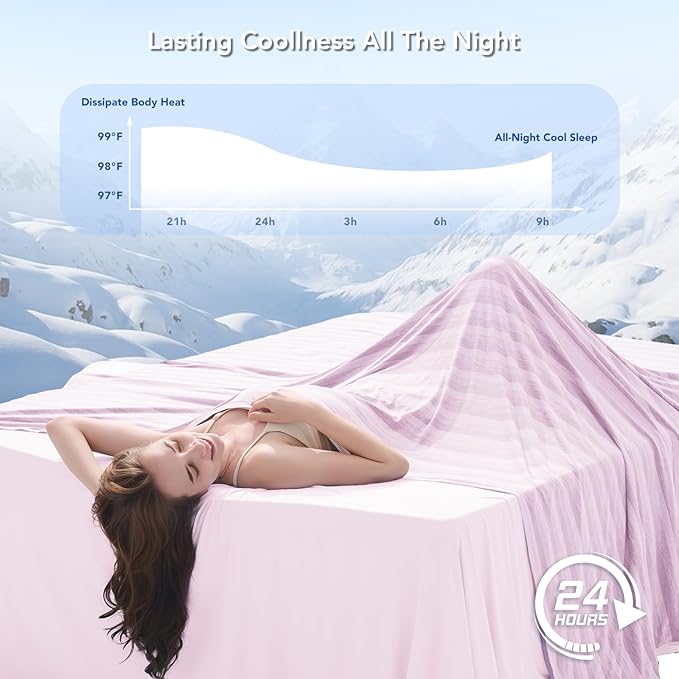 GOHERO Cooling Blanket Throw- 50"x60" Summer Cooling Throw Blanket - Image 3
