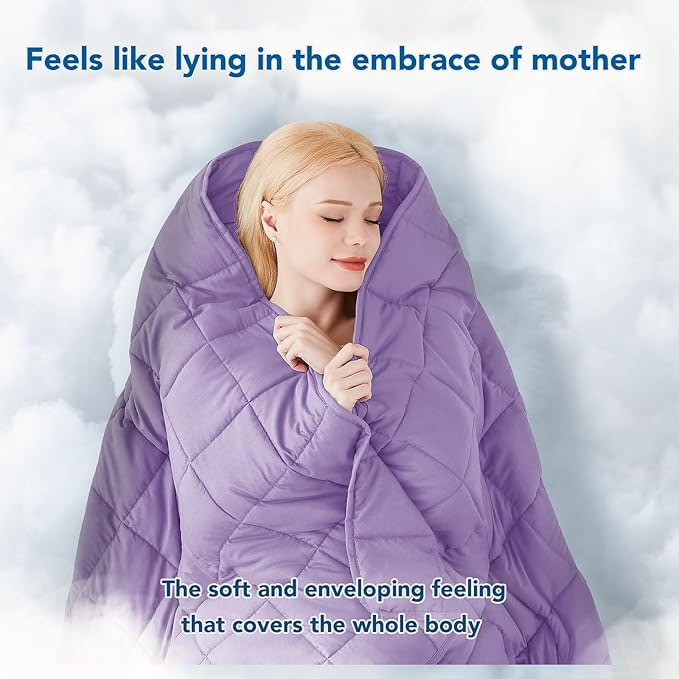 Topcee Weighted Blanket for Adults Queen Size Soft Cooling Heavy Blanket - Image 4
