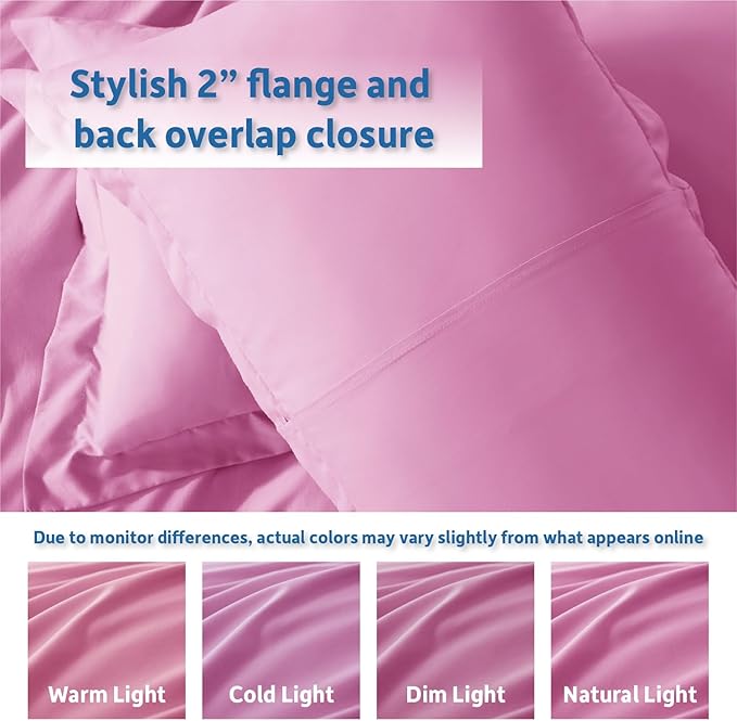 Nestl Light Pink Duvet Cover Queen Size - Image 8