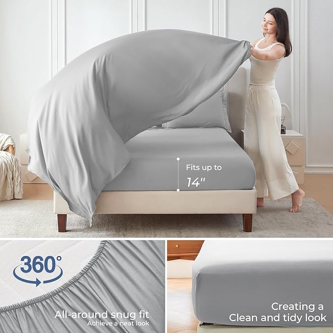 Sasttie Queen Comforter Set, 7 Pieces Bed in a Bag Queen, Complete Bedding Set - Image 4