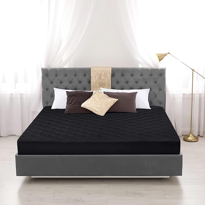 Utopia Bedding Quilted Fitted Mattress Pad, Twin Size, Elastic Fitted Mattress - Image 6
