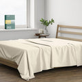 THREAD SPREAD 100% Organic Cotton Percale Flat Sheet Queen Size by THREADSPREAD