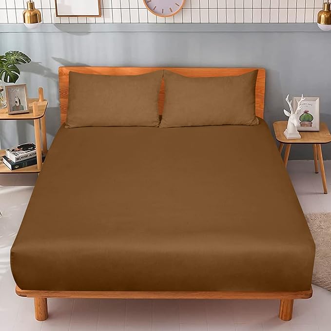 ROYALE LINENS 300 Thread Count 100% Long Staple Combed Cotton Fitted Sheet - Image 9