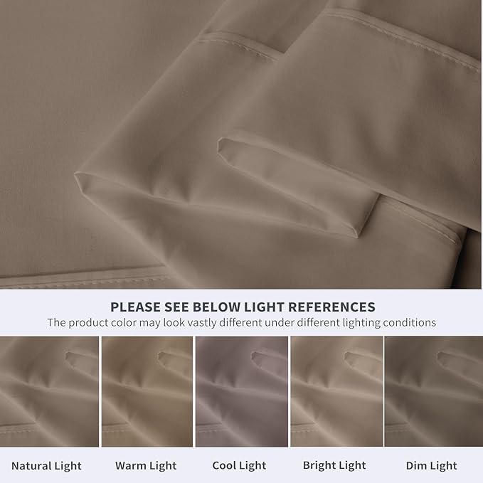 Maple&Stone Full Flat Sheet 6 Pack, Premium Soft & Breathable, Brushed - Image 4