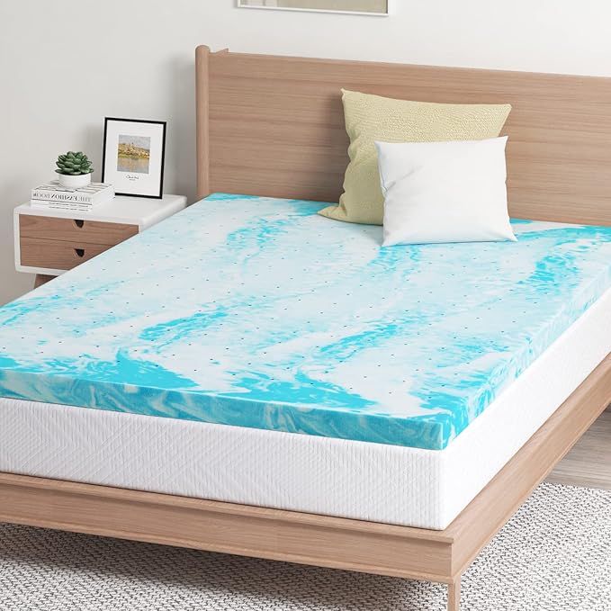 EGO Topper 3 Inch Twin Memory Foam Mattress Topper, Cooling Gel Foam Mattress - Image 7