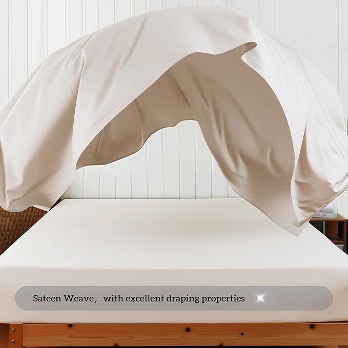 Cotton Flat Sheets Only, 600 TC 100% Cotton Flat Sheet Top Sheet Only, Cal King - Image 9
