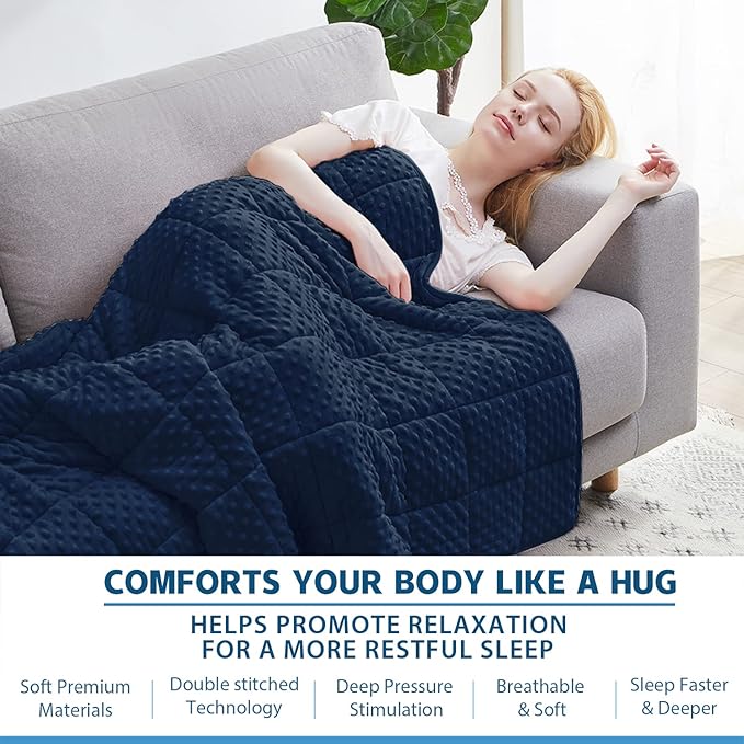 Huloo Sleep Weighted Blanket Queen 15lbs - Image 4