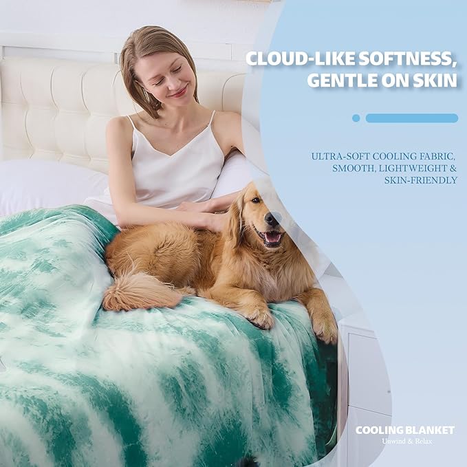 Cooling Blanket Twin Size for Hot Sleepers Ultra Lightweight & Breathable - Image 2