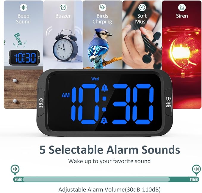 Odokee Digital Dual Alarm Clock - Image 4