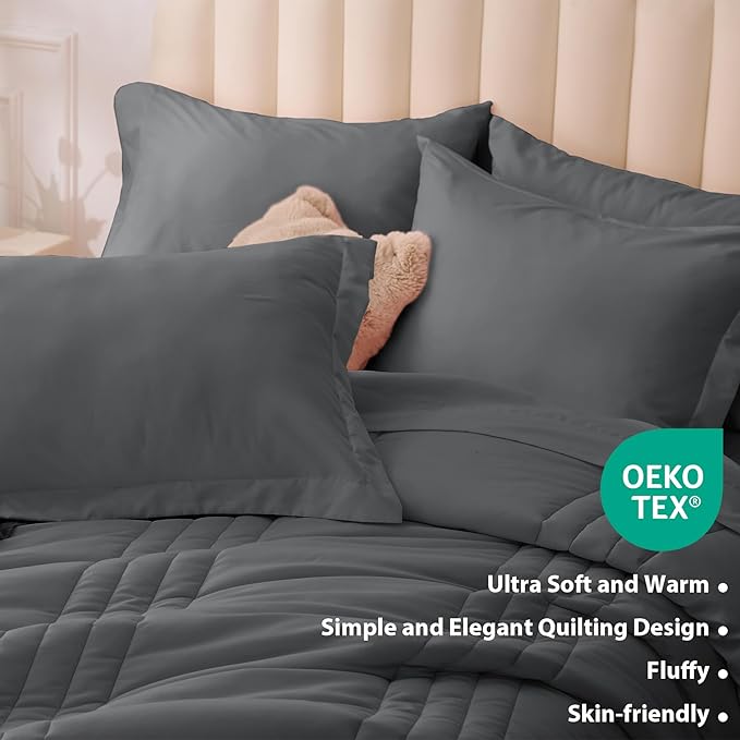 Full Comforter Set Dark Grey - Image 4