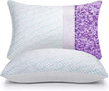 WISHSMILE Cooling King Size Pillows, Pillow King Size Set of 2 Shredded Memory by WishSmile