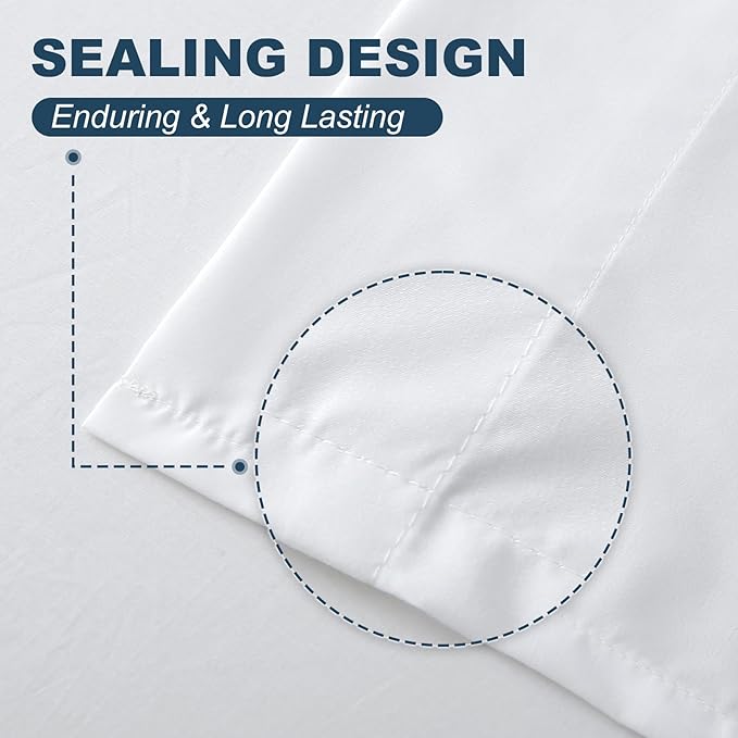 Lavisun Full Flat Sheet, 1 Pack White Full Bed Sheet Only - Image 4