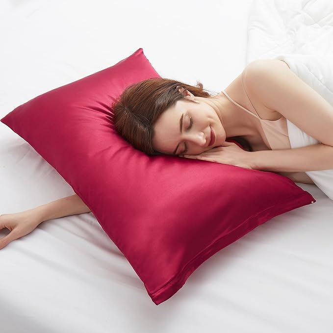 Satin Pillowcases with Zipper （20x26）, Standard Size Pillowcases Set of 2 - Image 5
