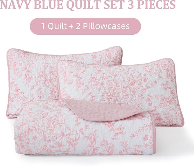WONGS BEDDING Quilt Queen Size, Botanical Quilt - Image 7