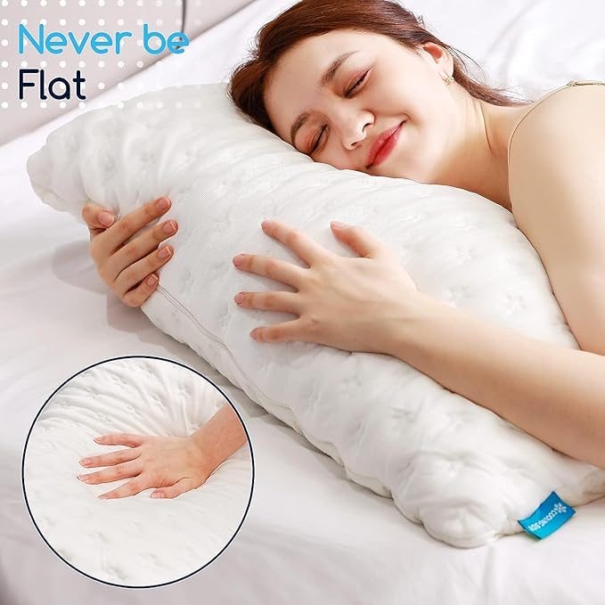 Cooling Side Sleeper Pillow for Adults, Firm Bed Pillow for Side Sleepers Neck - Image 9