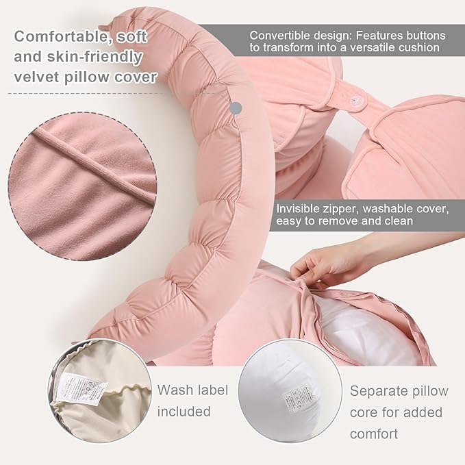 Peallow – Long Round Body Pillow - Image 4