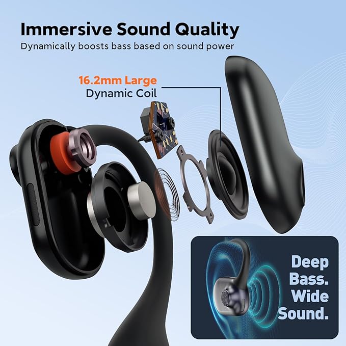 Pilot P200b Pro Wireless Headset with Mic for Work, 50dB Noise Cancelling Headphones with ENC, Bluetooth 5.3 - Wireless Computer Headset for Meetings and Calls-DeskoryOffice