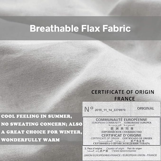 Simple&Opulence 100% French Linen Euro Shams - Image 3