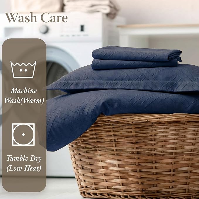 Threadmill Queen Sheet Set for Queen Mattresses | 800 Thread Count Jacquard - Image 8