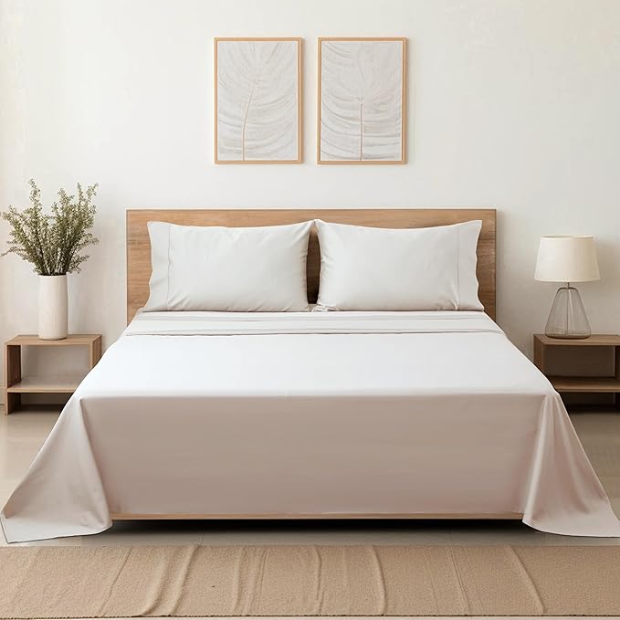 Cotton King Flat Sheet Only, 600 Thread Count 100% Egyptian Cotton Top Sheet - Image 8