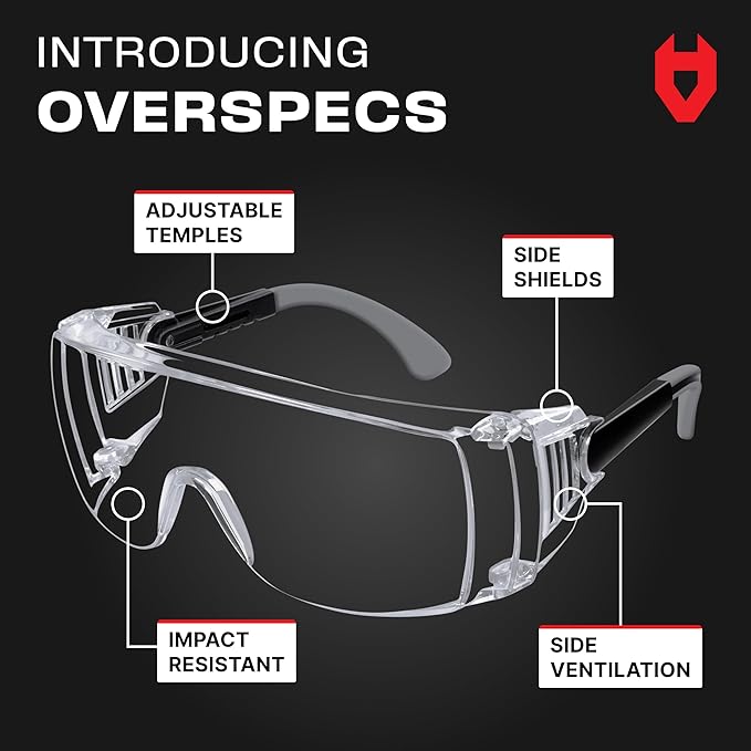 NoCry Safety Glasses Over Eyeglasses — Fog and Scratch-Resistant Over Glasses - Image 2