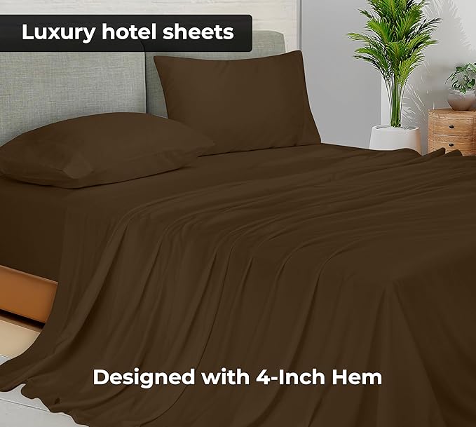 Royale Linens 2 Pack Bulk Flat Sheet Set - Image 3