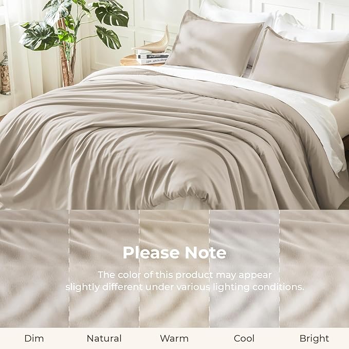 Litanika Oversized King Comforters Oatmeal Super King Plus Size, 3 Pieces - Image 8