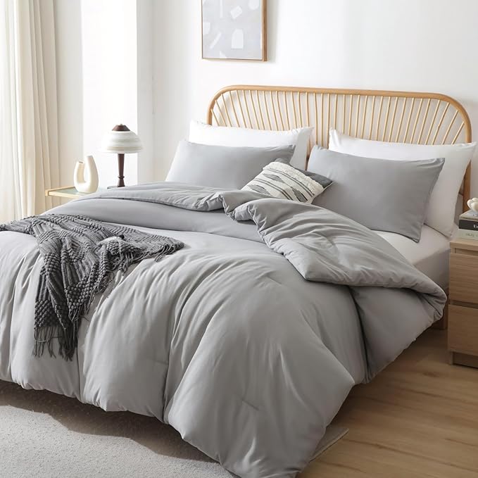 ROSGONIA Oversized Queen Comforter Gray - Image 3