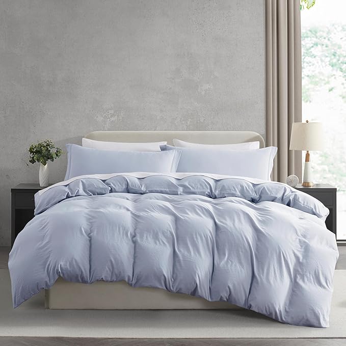 Nestl Ice Blue Duvet Cover Full Size by Nestl