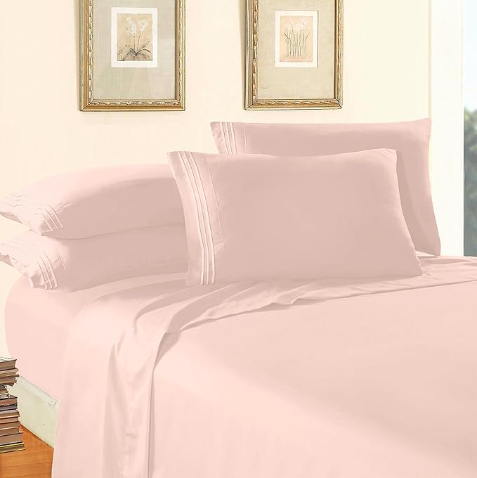 Elegant Comfort Luxury 1500 Premium Hotel Quality Microfiber 4-Piece Sheet Set - Image 3