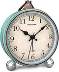 Peakeep 4" Small Battery Operated Antique Retro Analog Alarm Clock by PEAKEEP