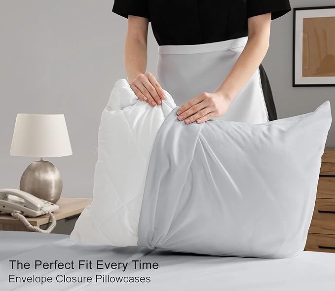 RUVANTI 100% Cotton Sheets – California King Percale Bedding, Cooling & - Image 7