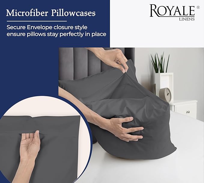 Royale Linens Standard Pillowcase Set of 2 - Image 5