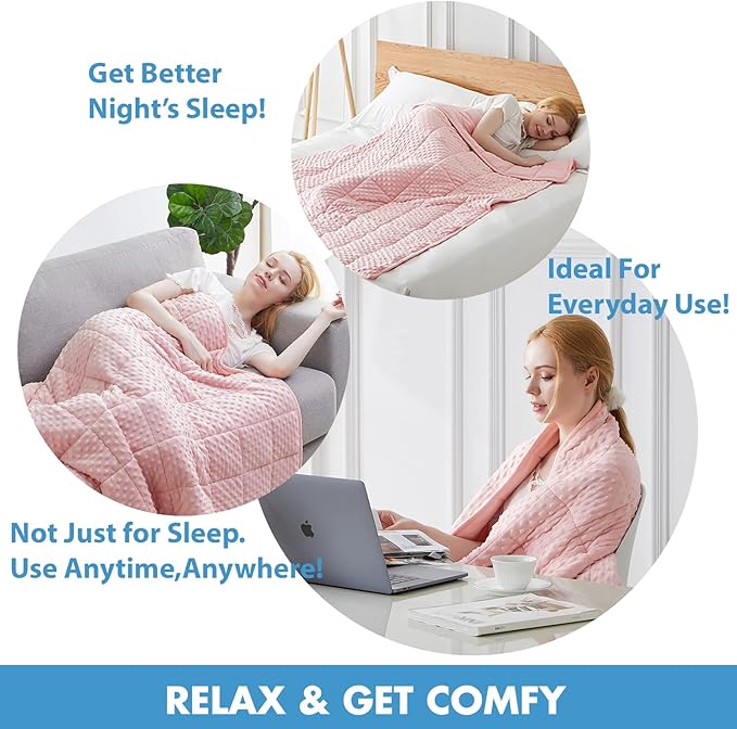 Huloo Sleep Weighted Blanket Twin 15lbs - Image 5