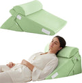 Bedluxe 3Pcs Orthopedic Bed Wedge Pillow Set, Foam Wedge Pillow Post Surgery by Bedluxe