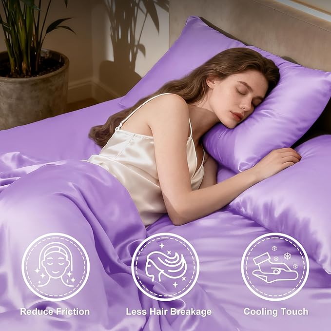 Love's cabin Full Size Satin Sheet Sets - Image 3