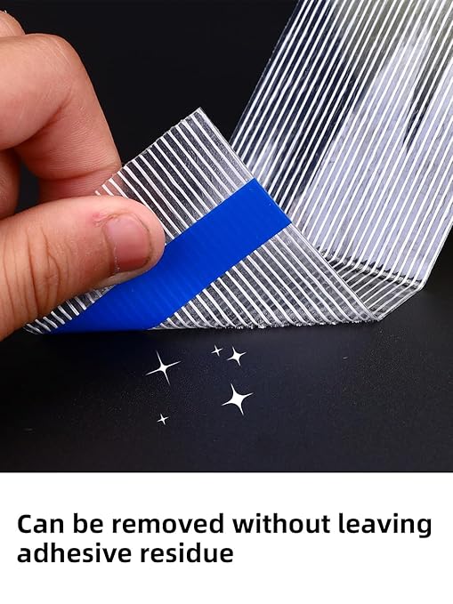 10 Pack 3/4 in×27YDS, Filament Strapping Tape, 270yds Total, Clear Fiberglass Reinforced Packing, Heavy Duty Wearproof Tape, Extra Thickness 5.5 mil-DeskoryOffice