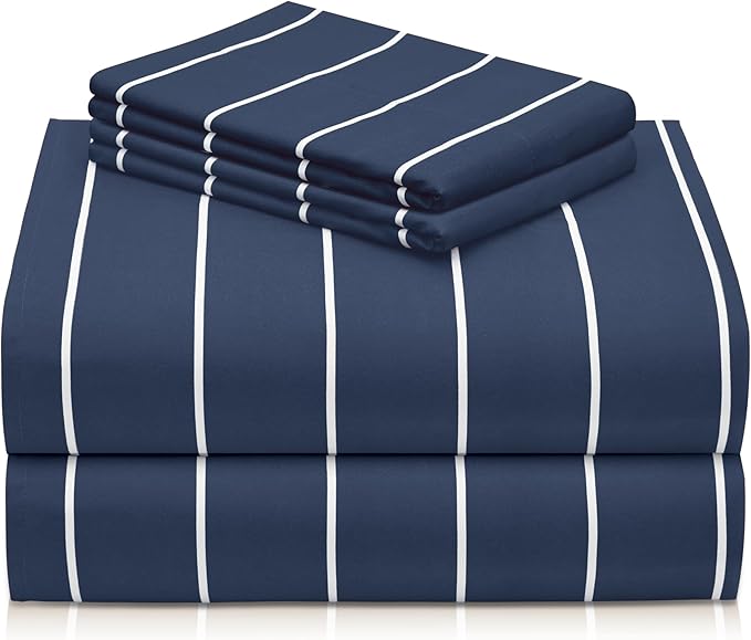 LuxClub 4 PC Queen Size Sheets Set, Breathable Luxury Bed Sheet, Deep Pockets by LuxClub