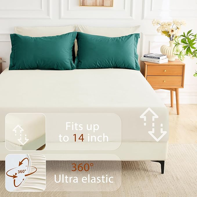 MUXHOMO 7 Pieces Full Comforter Set, Soft Bed in a Bag Full Size, All Season - Image 5