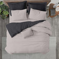 Kotton Culture 3 Pc King Size Duvet Cover Set- 100% Egyptian Cotton 600 Thread by KottonCulture