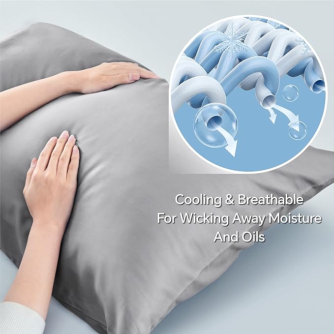BEDELITE Body Pillow Case Cover, Rayon Made from Bamboo, Cooling Body Pillow - Image 4