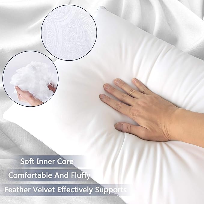 HIMOON Bed Pillows for Sleeping 2 Pack, Queen Size Cooling Pillows Set of 2 - Image 3
