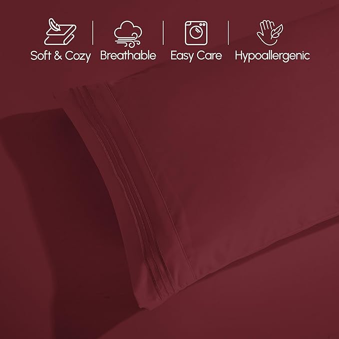Elegant Comfort Luxurious 1500 Premium Hotel Quality Microfiber Three Line - Image 5
