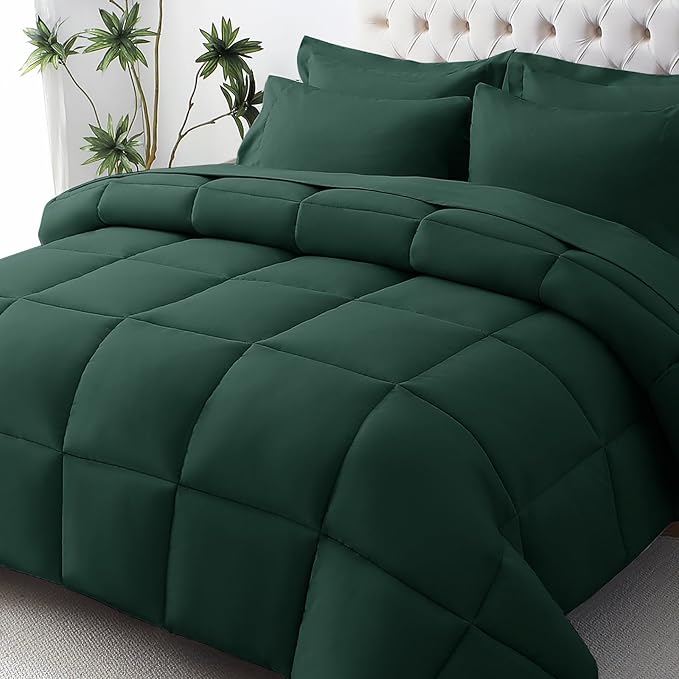 JOLLYVOGUE California King Comforter Set, Ultra-Soft Bed in a Bag Cal King Size by JOLLYVOGUE
