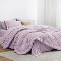 Love's cabin California King Comforter Set Light Purple, 7 Pieces California by Lovescabin